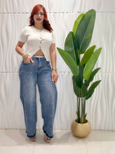 Cargar imagen en el visor de la galería, Hight Waist Light Jeans
