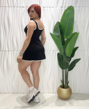 Cargar imagen en el visor de la galería, Neck Black Romper Dress
