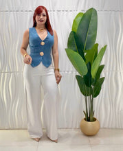 Cargar imagen en el visor de la galería, White Trouser Pant
