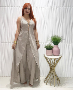 Stripes Nude Set