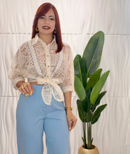 Cargar imagen en el visor de la galería, Lace Beige Top
