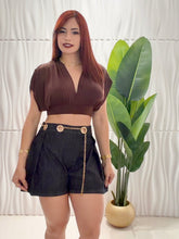 Cargar imagen en el visor de la galería, Chocolate Lycra Top
