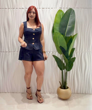 Cargar imagen en el visor de la galería, Dark Denim Vest set
