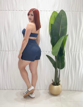 Cargar imagen en el visor de la galería, Dark Denim Straples Romper
