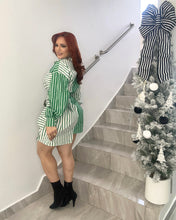 Cargar imagen en el visor de la galería, Stripes Green Dress

