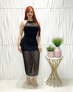 Snail Crochet Long Dress