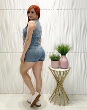 Cargar imagen en el visor de la galería, Denim Kokette Top &amp; Short Set
