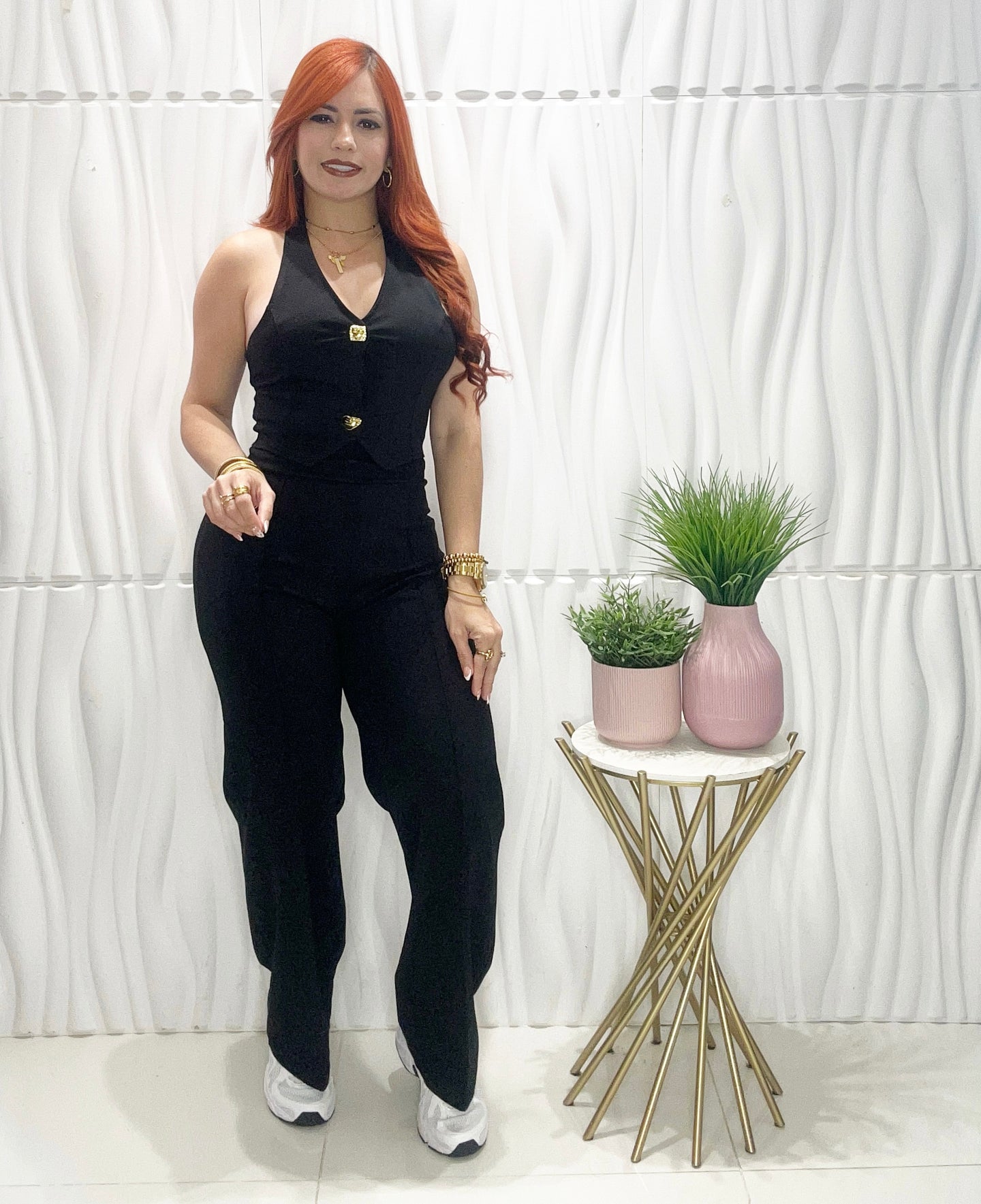 Black Vest & Pant Set