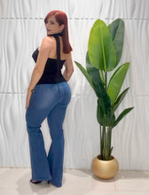 Cargar imagen en el visor de la galería, Hight Waist Belt Bottom Jeans
