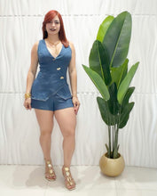 Cargar imagen en el visor de la galería, Vest Romper Light Denim
