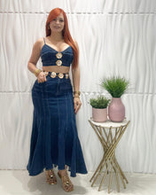 Cargar imagen en el visor de la galería, Top &amp; Skirt Denim Set

