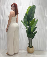 Cargar imagen en el visor de la galería, Beige Top &amp; Palazzo Set
