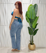 Cargar imagen en el visor de la galería, Hight Waist Light Denim Jeans
