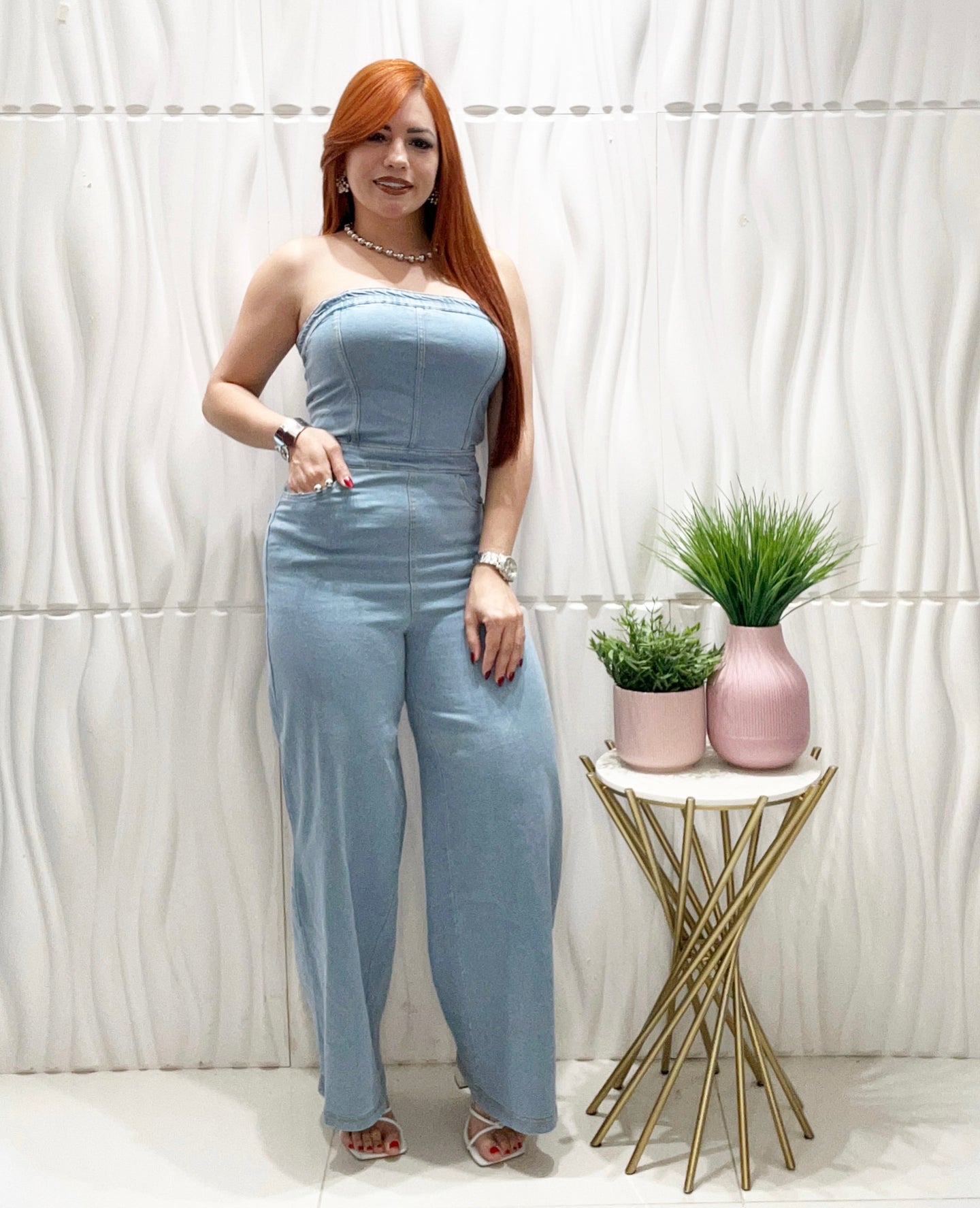 Light Denim Jumpsuit