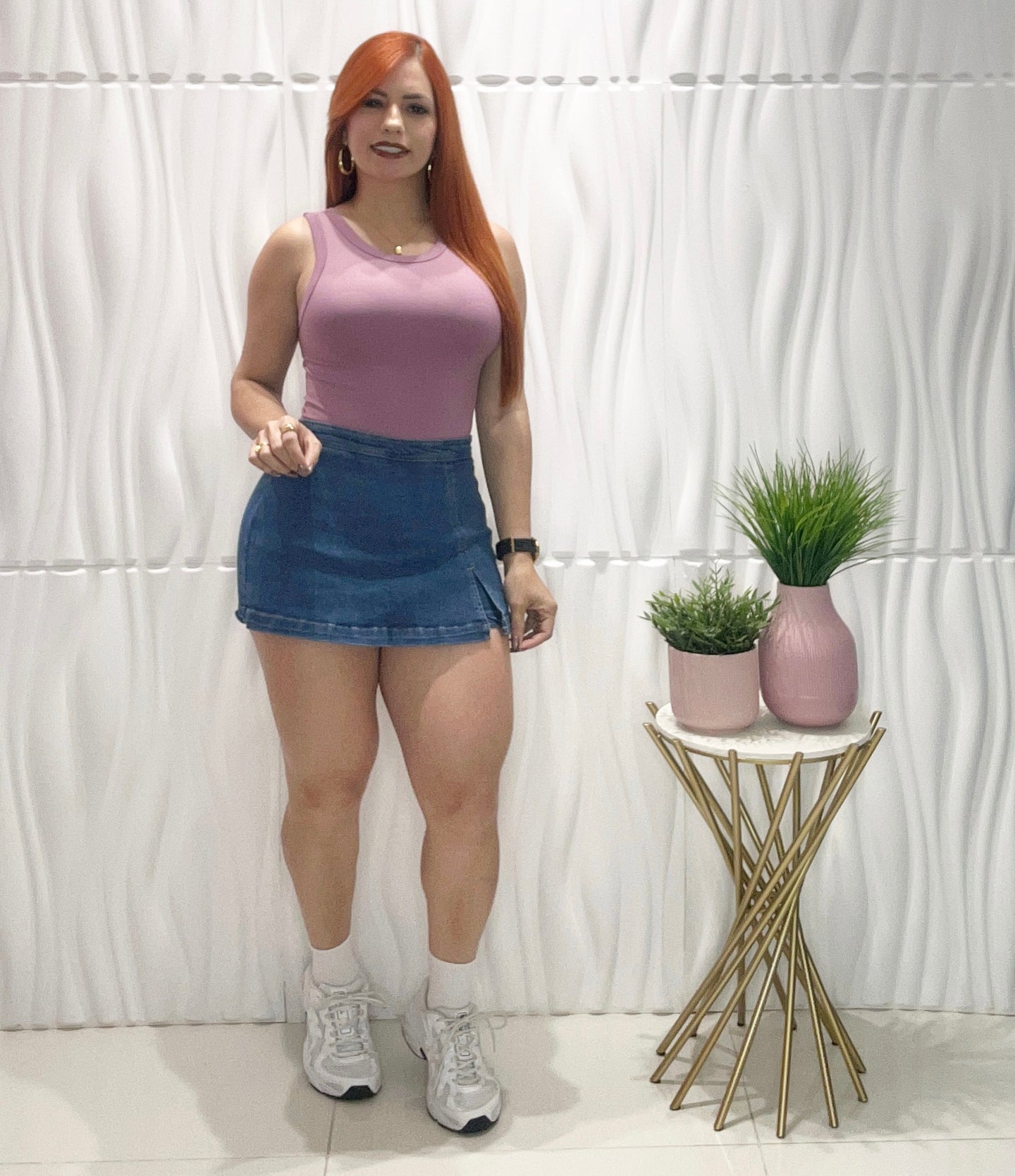 Denim Blue Skort