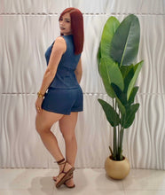 Cargar imagen en el visor de la galería, Light Denim Vest Set
