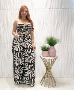 Black & White Top & Pant Set