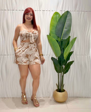 Cargar imagen en el visor de la galería, Tropical Nude Crop Top &amp; Short Set

