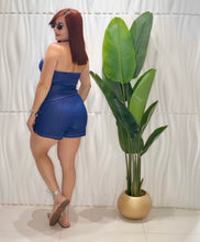 Cargar imagen en el visor de la galería, Denim Blue Top &amp; Short Set
