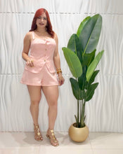 Cargar imagen en el visor de la galería, Peach Button Top &amp; Short Set
