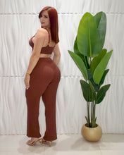 Cargar imagen en el visor de la galería, Chocolate Bra &amp; Long Pant
