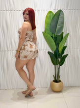 Cargar imagen en el visor de la galería, Tropical Nude Crop Top &amp; Short Set
