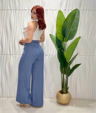 Cargar imagen en el visor de la galería, Denim Blue &amp; White Set
