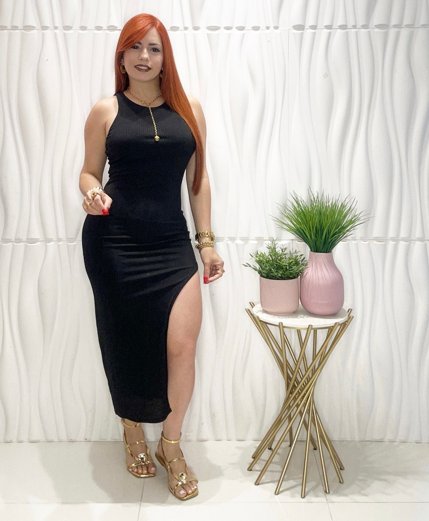 Midi Black Dress