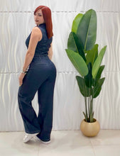 Cargar imagen en el visor de la galería, Denim Dark Vest &amp; Pant Set
