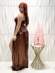 Bronze Maxi Dress