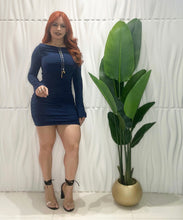 Cargar imagen en el visor de la galería, Navy Glam Dress
