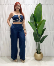 Cargar imagen en el visor de la galería, Navy Top &amp; Pant Set
