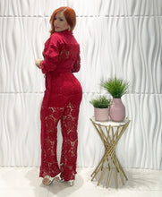 Cargar imagen en el visor de la galería, Lace Top &amp; Pant Set
