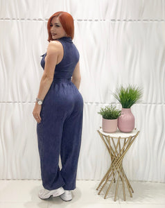 Denim Blue Jumpsuit