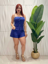 Cargar imagen en el visor de la galería, Royal Blue Top &amp; Short Set
