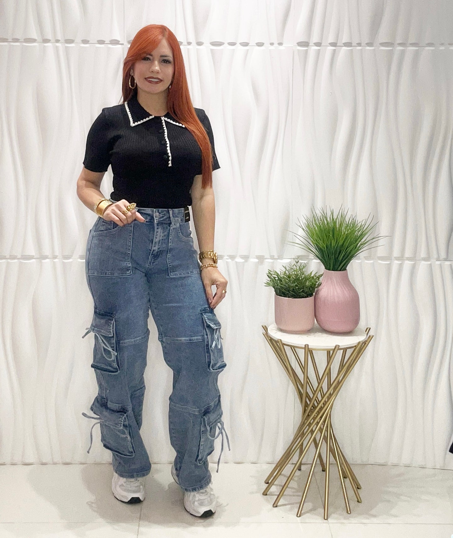 Cargo Hight Waist Jeans