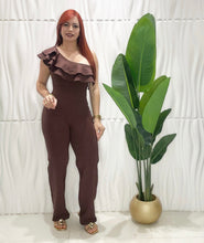 Cargar imagen en el visor de la galería, Chocolate One Shoulder Dress

