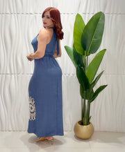 Cargar imagen en el visor de la galería, Denim Blue Summer Dress

