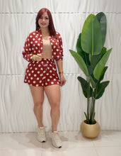 Cargar imagen en el visor de la galería, Brick Polka Dots Button Top &amp; Short Set
