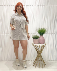 Stripes Beige & Black Set