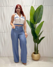Cargar imagen en el visor de la galería, Denim Blue &amp; White Set

