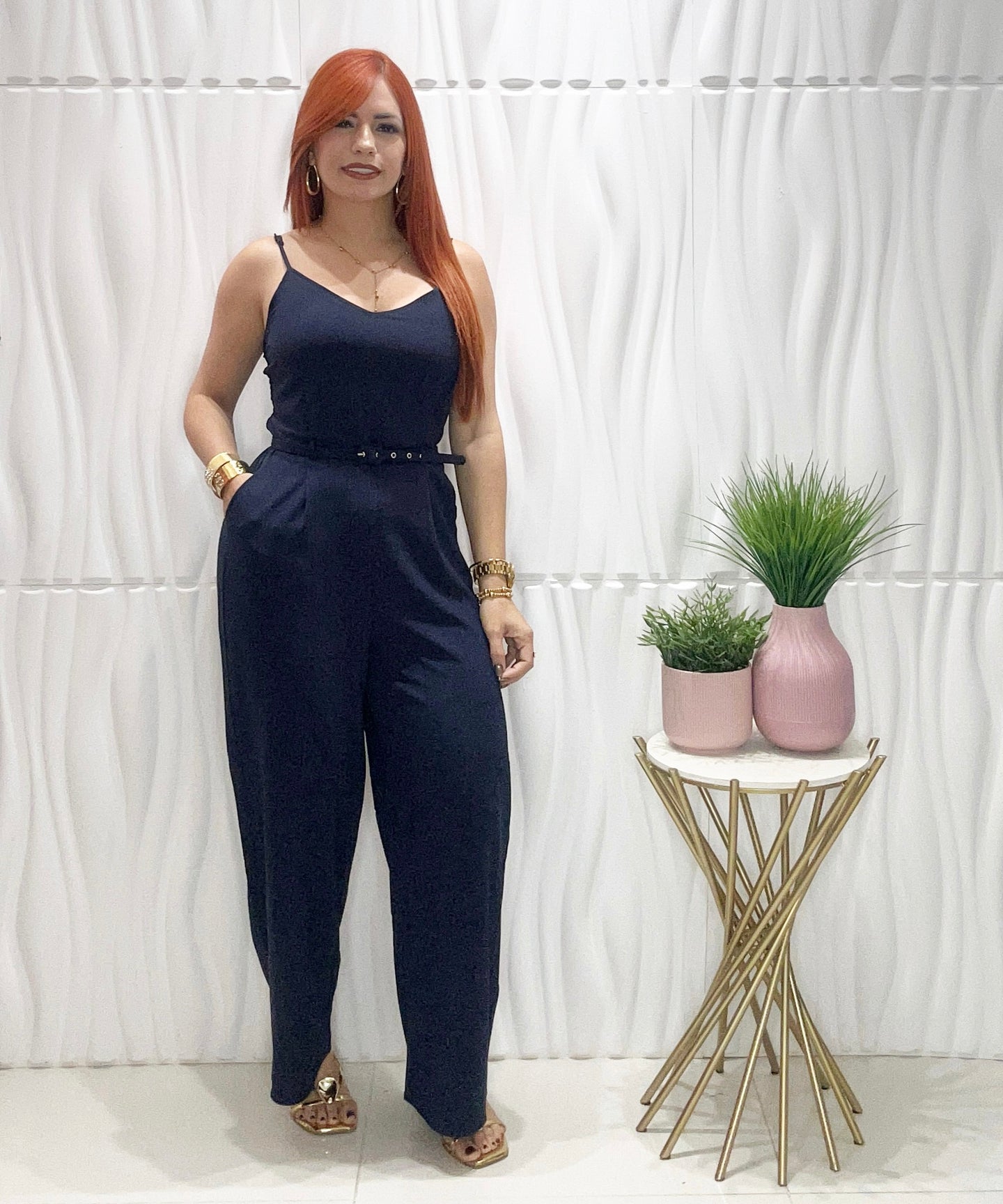 Navy Jumpsuit