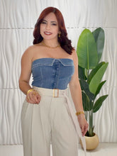 Cargar imagen en el visor de la galería, Denim Strapples Top
