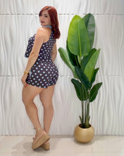 Cargar imagen en el visor de la galería, Chocolate &amp; Blue Polka Set
