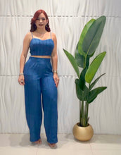 Cargar imagen en el visor de la galería, Vibrant Blue Top &amp; Pant Set
