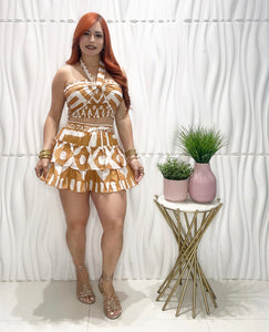 Mustard Top & Skort Set