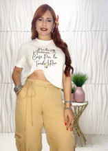 Cargar imagen en el visor de la galería, (Por La mañana Café Por La Tarde Ron) White T-Shirt
