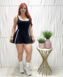 Sport Black Romper Dress