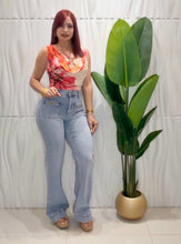 Cargar imagen en el visor de la galería, Hight Waist Belt Bottom Jeans
