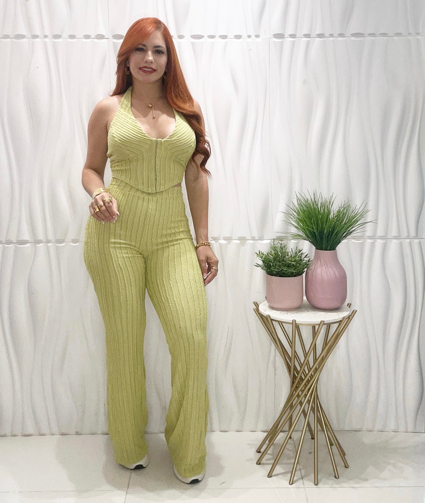 Lime Top & Pant Set